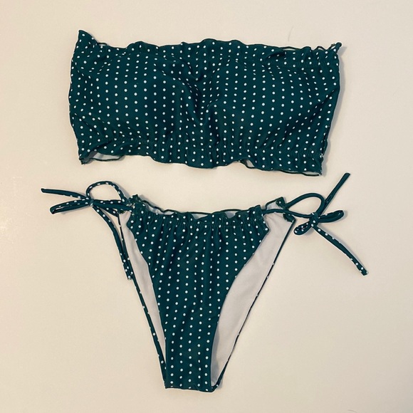 SHEIN Other - SHEIN Bandeau & Cheeky Tie Bikini